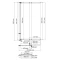Шторка для ванны 80 см WasserKRAFT Dill 61S02-80WS прозрачное - 5