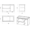 Комплект мебели белый глянец 100,1 см Grossman Адель 1010001 + 4627173210263 + 2010004 - 8
