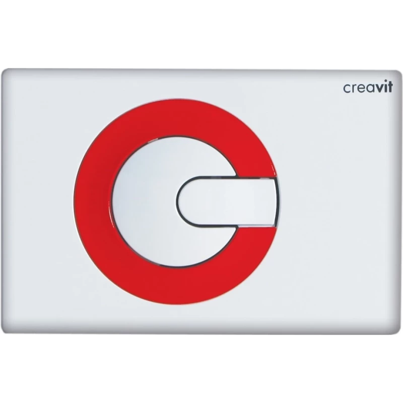 Смывная клавиша белый/красный Creavit Power GP500101