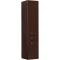 Пенал подвесной темно-коричневый с бельевой корзиной Акватон Америна 1A135203AM430 - 1