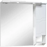 Изображение товара зеркальный шкаф 85x80 см белый r runo стиль 00000001116