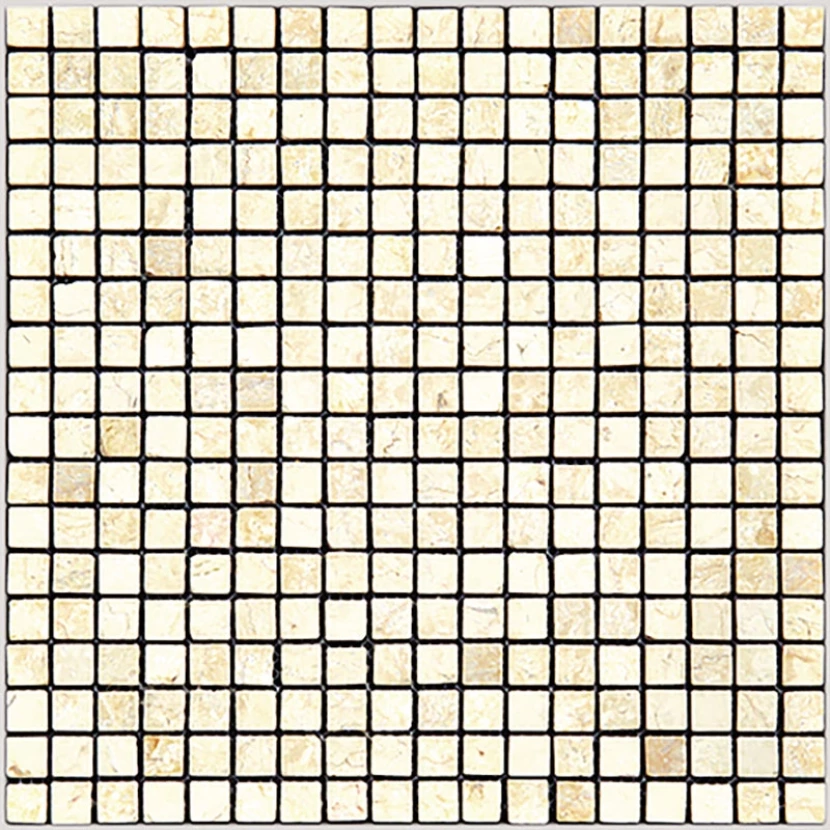 Мозаика Natural i-Tile 4M035-15P Мрамор бежевый, поверхность полированная 29,8x29,8