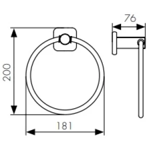 Изображение товара кольцо для полотенец kaiser vera kh-1701