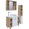 Комплект мебели дуб сонома/белый матовый 97,6 см Grossman Флай 101001 + 501001 + GR-3013 + 201001 - 2