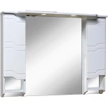 Изображение товара зеркальный шкаф 105x80 см белый runo стиль 00000001119