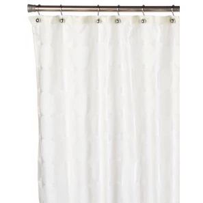 Изображение товара штора для ванной комнаты carnation home fashions jacquard ivory circle fscjac/08