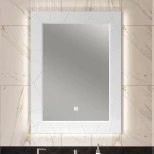 Изображение товара зеркало 70x100 см белый матовый opadiris луиджи 00-00000543