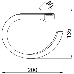 Изображение товара кольцо для полотенец boheme venturo 10306