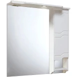 Изображение товара зеркальный шкаф 75x80 см белый r runo стиль 00000001128