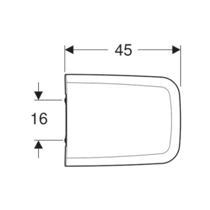 Изображение товара сиденье для унитаза с микролифтом,верхнее крепление geberit icon square 571910000