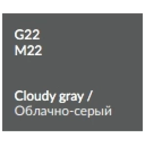 Изображение товара пенал подвесной облачно-серый глянец с бельевой корзиной verona susan su303(r)g22