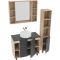 Комплект мебели дуб сонома/серый матовый 97,6 см Grossman Флай 101002 + 501002 + GR-3013 + 201001 - 2