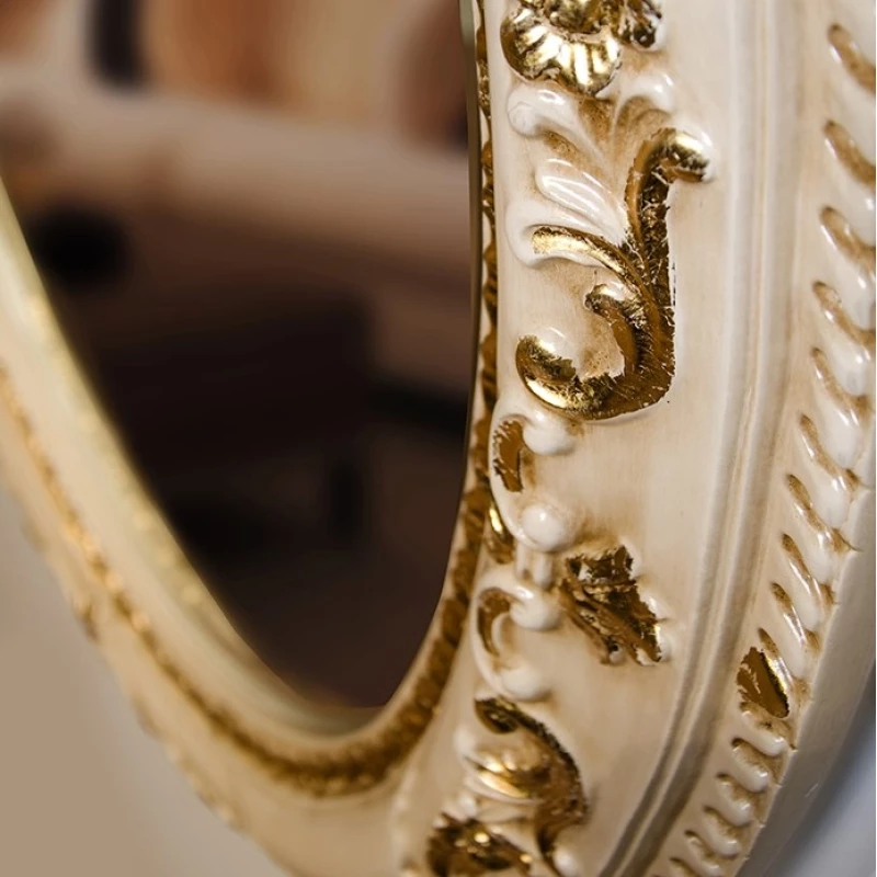 Зеркало 81x101 см слоновая кость/золото Tiffany World TW03529avorio/oro