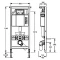 Комплект подвесной унитаз Gustavsberg Hygienic Flush 5G84HR01 + система инсталляции Mepa 512318 - 10