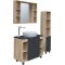 Комплект мебели дуб сонома/серый матовый 97,6 см Grossman Флай 101002 + 501002 + GR-3019 + 201001 - 2