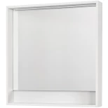 Изображение товара зеркало белый глянец 80x85 см акватон капри 1a230402kp010