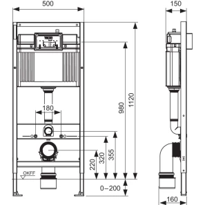 Изображение товара комплект подвесной унитаз + система инсталляции tece tecebase 9400400.wc1