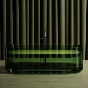 Изображение товара ванна из полиэфирной смолы 170x75 см abber kristal at9708emerald
