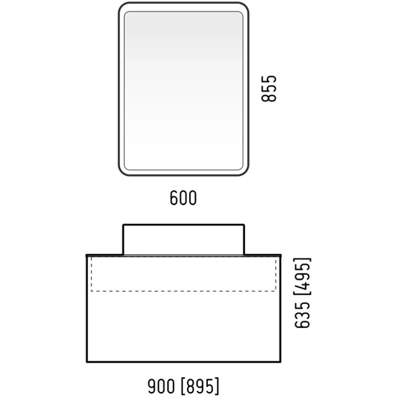 Тумба белый глянец 90 см Corozo Рино SD-00001228