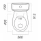 Унитаз-компакт косой выпуск с сиденьем дюропласт микролифт Sanita Эталон комфорт ETLSACC01030713 - 5