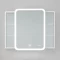 Зеркальный шкаф 100x80 см белый Jorno Bosko Bos.03.100/W - 4