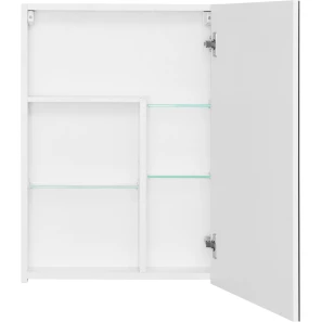 Изображение товара зеркальный шкаф 50x70 см белый глянец l/r акватон асти 1a263302ax010