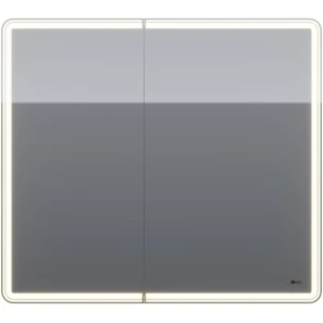 Изображение товара зеркальный шкаф 90x80 см белый глянец lemark element lm90zs-e