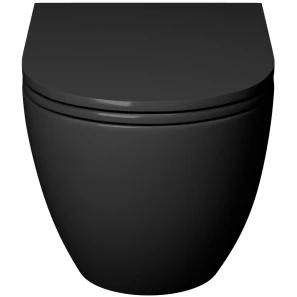 Изображение товара подвесной безободковый унитаз с сиденьем микролифт grossman gr-4457bms