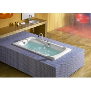 Изображение товара испанская чугунная ванна 170x85 см с противоскользящим покрытием roca ming set/2302g000r/291120001/150412330
