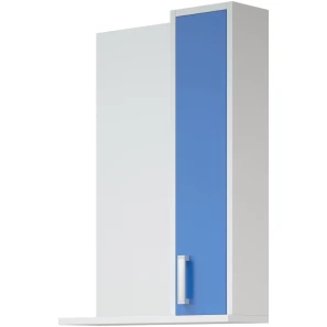 Изображение товара зеркальный шкаф 50x70 см белый глянец/синий матовый r corozo колор sd-00000709
