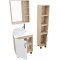 Комплект мебели дуб сонома/белый матовый 57 см Grossman Флай 106001 + 506001 + GR-3013 + 206001 - 2
