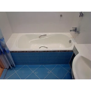 Изображение товара испанская чугунная ванна 170x80 см с противоскользящим покрытием roca haiti 2327g000r