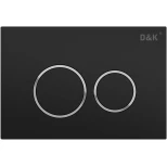 Изображение товара смывная клавиша d&k bayern черный матовый/глянцевый хром/черный матовый db1529025
