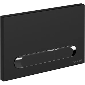 Изображение товара смывная клавиша cersanit estetica черный матовый/глянцевый хром/черный матовый a64112