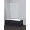 Шторка для ванны BelBagno Sela 120 см текстурное стекло SELA-V-11-120/140-Ch-Cr-L - 1
