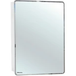 Изображение товара зеркальный шкаф 60x76 см белый глянец l bellezza джела 4619809002014