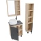 Комплект мебели дуб сонома/серый матовый 57 см Grossman Флай 106002 + 506002 + GR-3013 + 206001 - 2