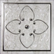 Декор Monopole Ceramica Dec Armonia Petra Brillo Bisel Silver, A 15x15