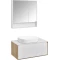 Комплект мебели дуб эльвезия/белый глянец 89 см Акватон Либерти 1A279901LYC70 + 1A279703LY010 + 1A73313KLK010 + 1A252302SD010 - 1