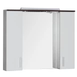 Изображение товара зеркальный шкаф 90x74,6 см венге/белый aquanet тиана 00172399