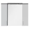 Зеркальный шкаф 90x74,6 см венге/белый Aquanet Тиана 00172399 - 3