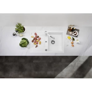 Изображение товара кухонная мойка blanco metra 45s compact серый беж 519580