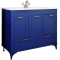 Комплект мебели индиго матовый 106,5 см Sanflor Ванесса C0002146 + 4640021064740 + C0002142 - 4
