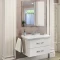 Зеркальный шкаф 75x80 см белый глянец Comforty Неаполь 00004147561 - 2