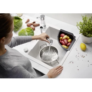 Изображение товара кухонная мойка blanco metra 45s compact алюметаллик 519574