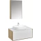 Комплект мебели дуб эльвезия/белый глянец 89 см Акватон Либерти 1A279901LYC70 + 1A279703LY010 + 1WH501710 + 1A279302LYC70 - 1