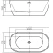 Акриловая ванна 149,5x75 см Swedbe Vita 8801 - 2