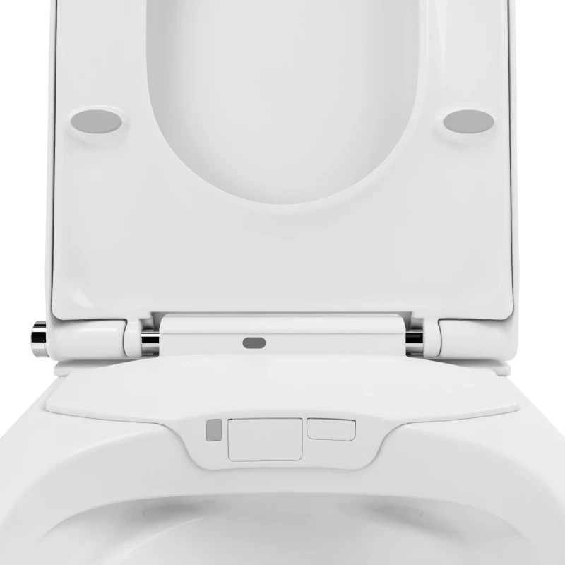 Подвесной безободковый унитаз с функцией биде с сиденьем микролифт Lavinia Boho Smart V-Clean 3359102R
