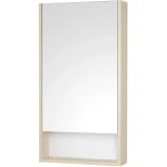 Изображение товара зеркальный шкаф 45x85 см белый матовый/дуб верона l/r акватон сканди 1a252002sdb20