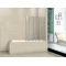 Шторка для ванны Cezares Pratico 120 см текстурное стекло PRATICO-V-5-120/140-P-Cr-R - 1